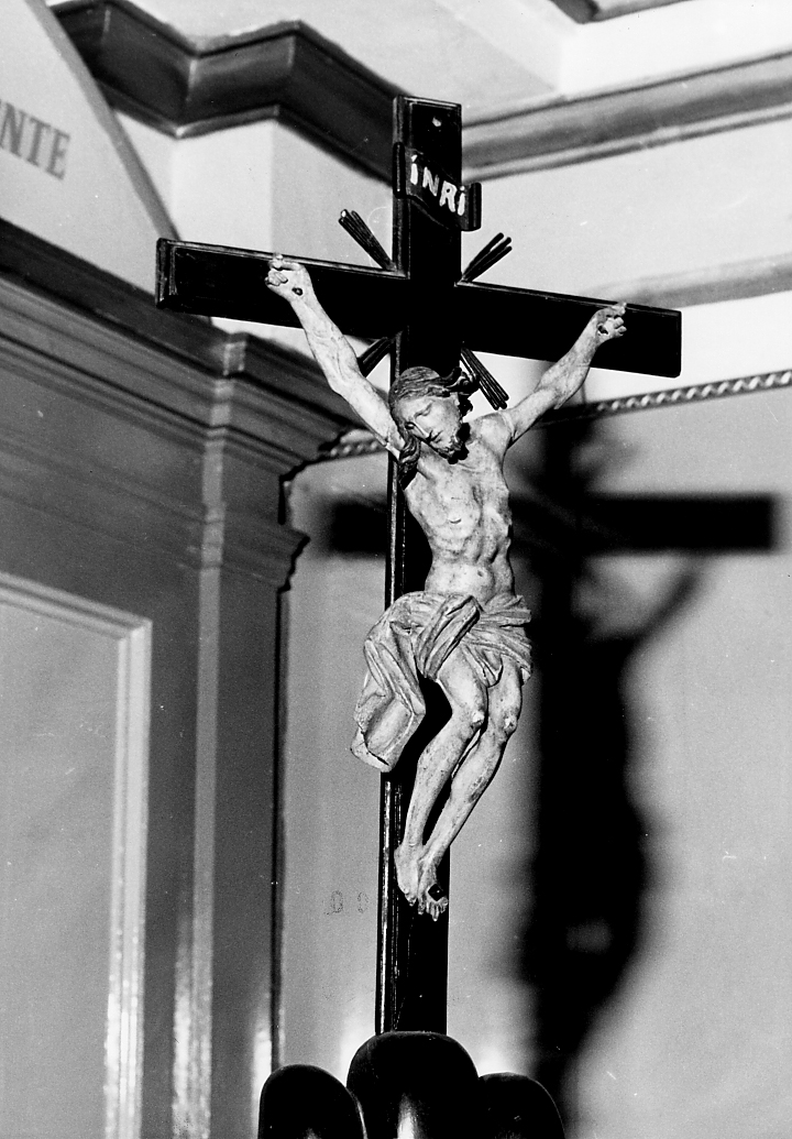 Cristo crocifisso (crocifisso, opera isolata) - ambito Italia centrale (sec. XIX)