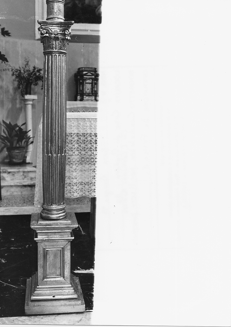 candelabro per il cero pasquale - ambito Italia centrale (sec. XIX)