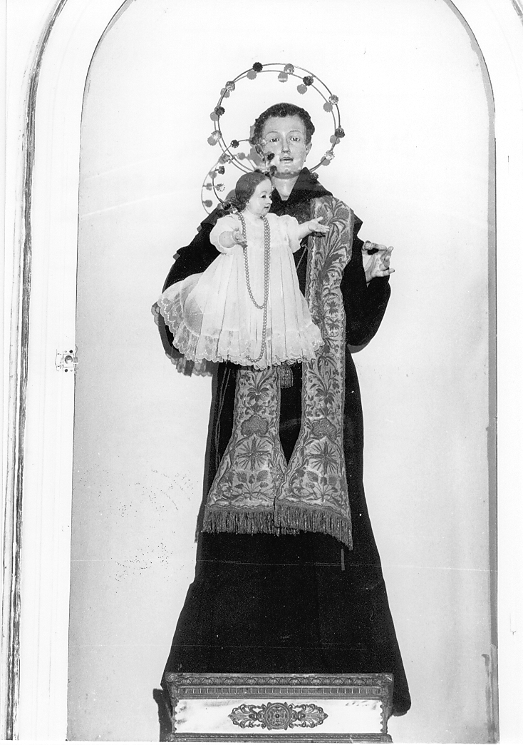 Sant'Antonio di Padova con Bambino (statua, opera isolata) - ambito Italia centrale (sec. XIX)