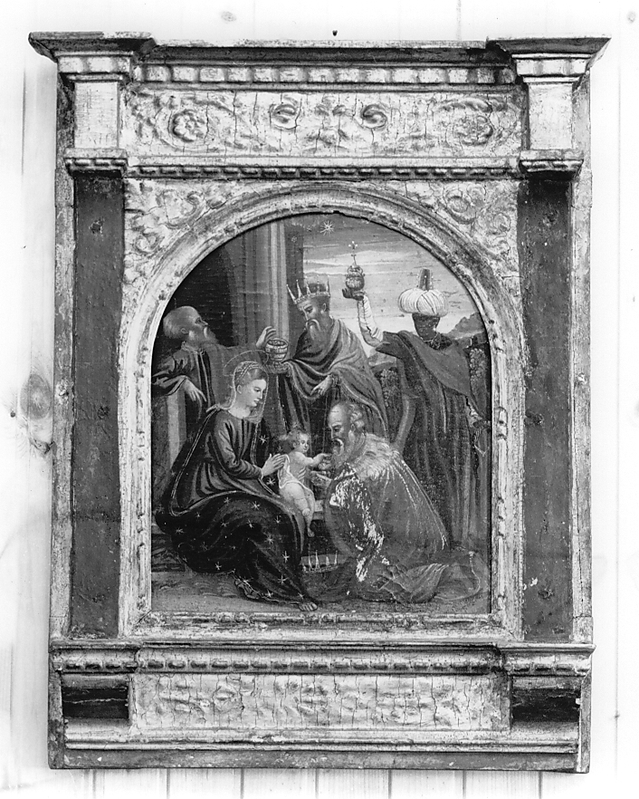 Adorazione dei Magi (dipinto, opera isolata) - ambito Italia centrale (sec. XVI)
