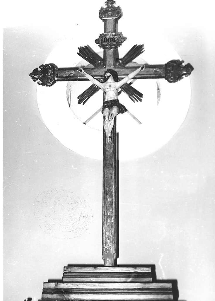 croce d'altare, opera isolata - bottega abruzzese (sec. XIX)