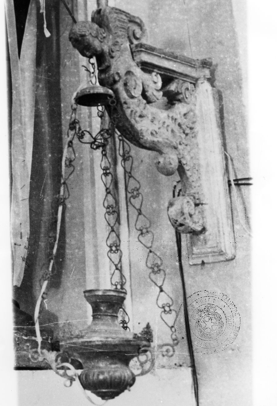 candeliere da parete, opera isolata - ambito Italia centrale (fine/inizio secc. XVII/ XVIII)