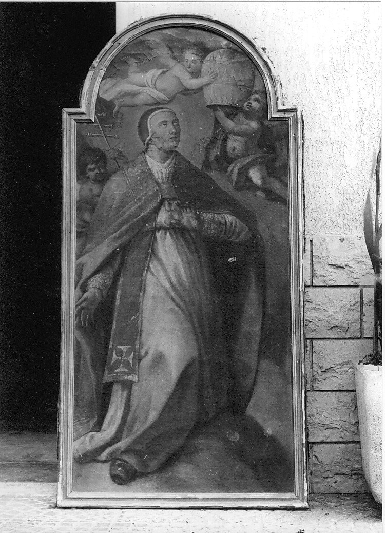 papa Celestino V rifiuta la tiara (dipinto, opera isolata) - ambito abruzzese (sec. XVIII)