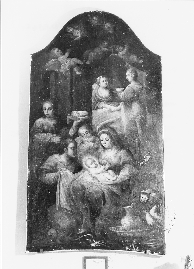 nascita di Maria Vergine (dipinto, opera isolata) - ambito napoletano (sec. XVII)