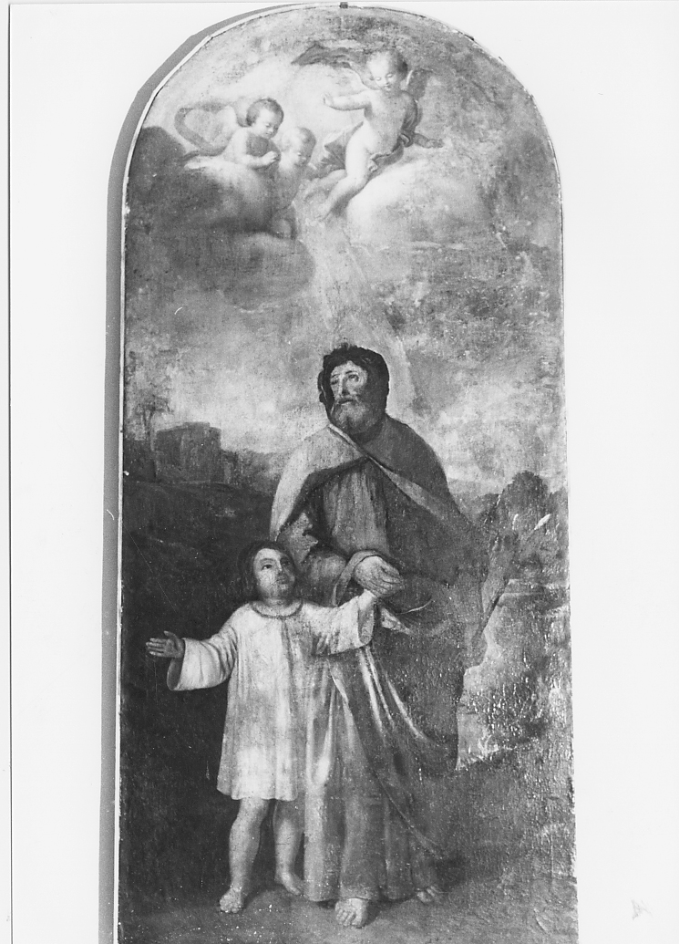 San Giuseppe e Gesù fanciullo (dipinto, opera isolata) - ambito abruzzese (sec. XVIII)