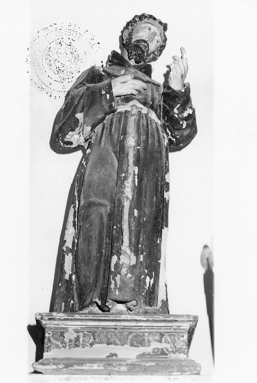San Francesco (statua, opera isolata) - ambito abruzzese (prima metà sec. XVII)