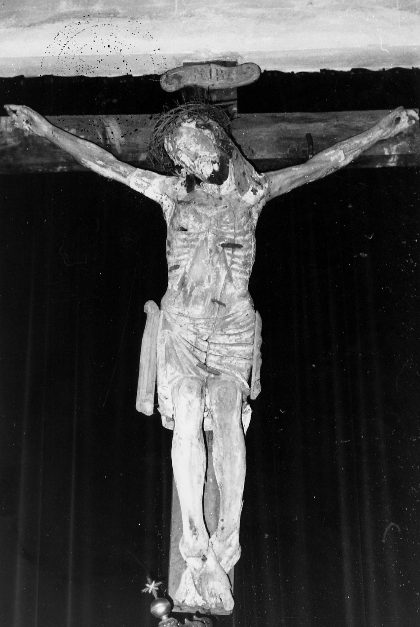 Cristo crocifisso (scultura, opera isolata) - ambito Italia centro-meridionale (sec. XVI)