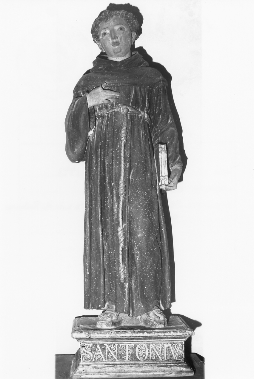 Sant'Antonio da Padova (statua, opera isolata) - ambito abruzzese (prima metà sec. XVII)