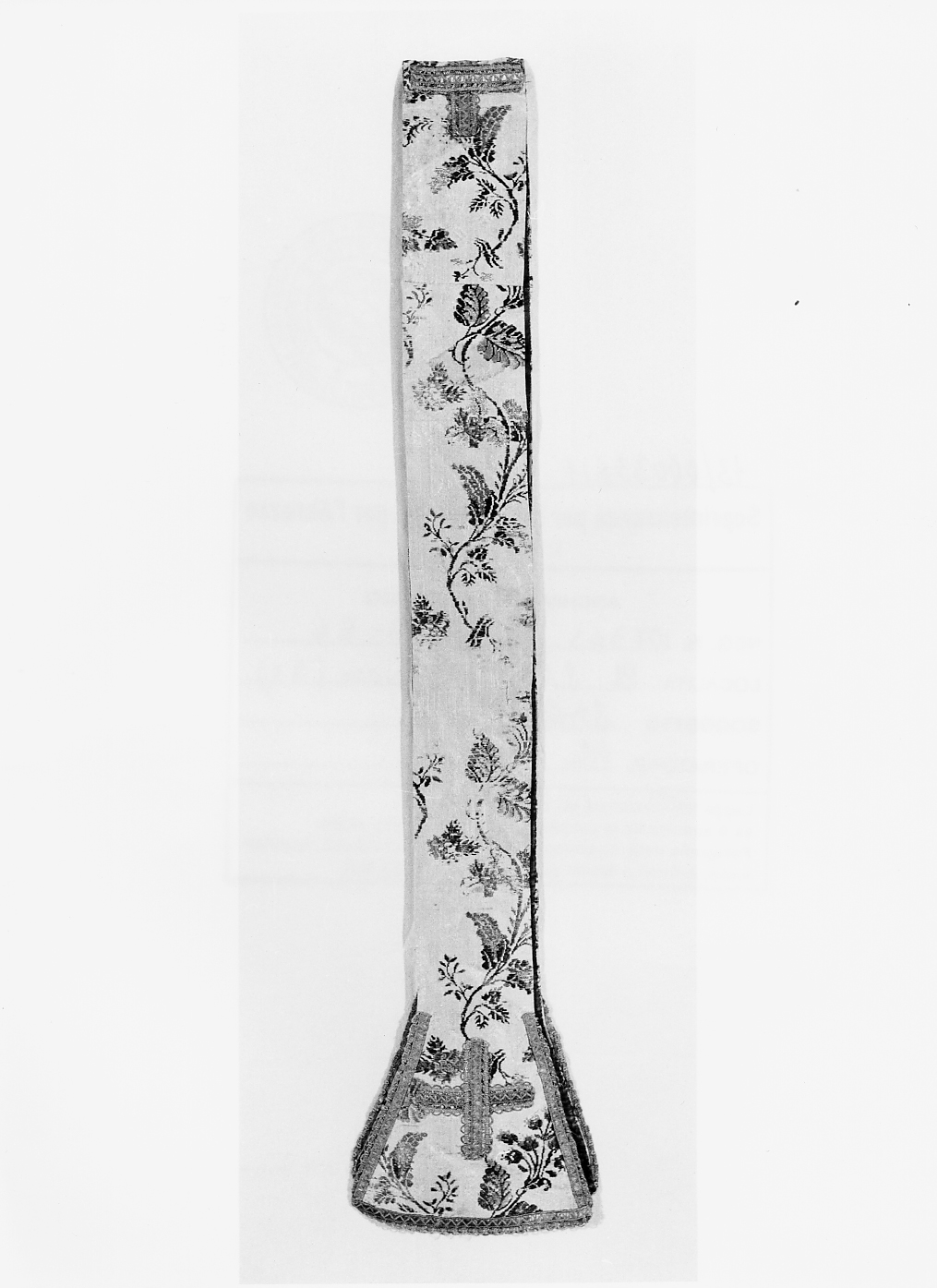 stola - manifattura italiana, manifattura francese (sec. XVIII)