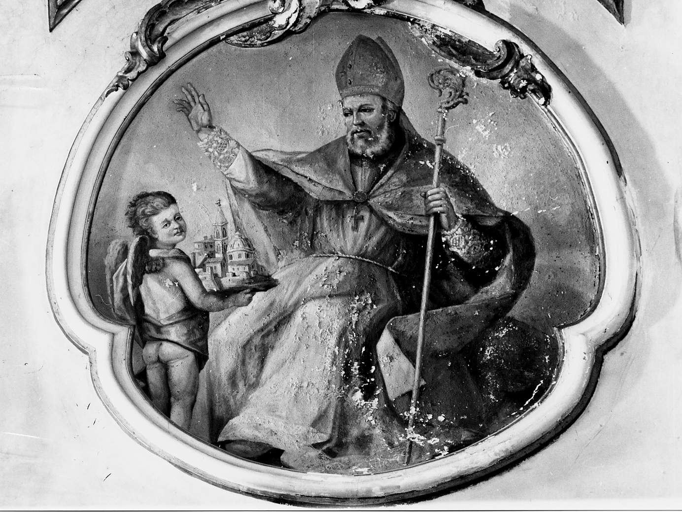 Santo vescovo (dipinto) - ambito Italia centrale (sec. XIX)