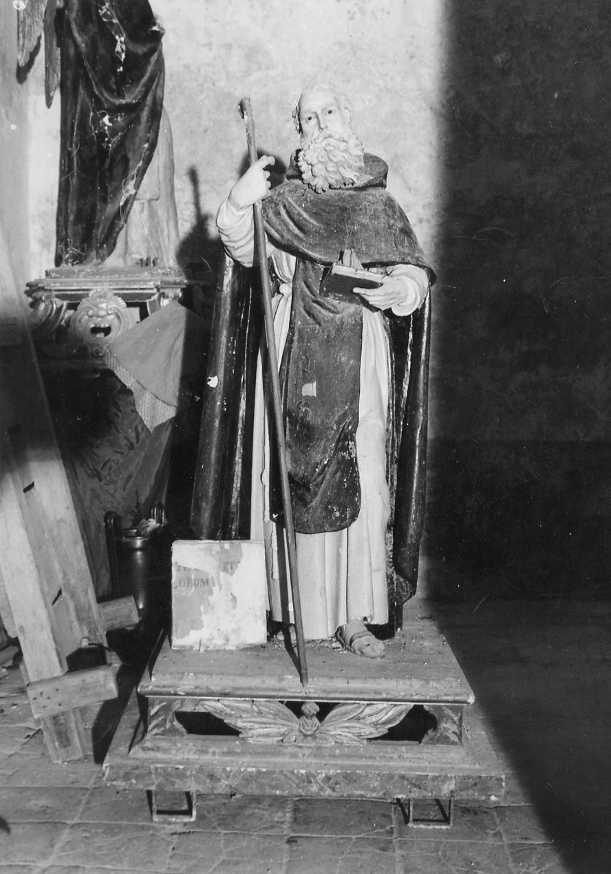 Sant'Antonio Abate (statua, opera isolata) - ambito abruzzese (fine/inizio secc. XIX/ XX)