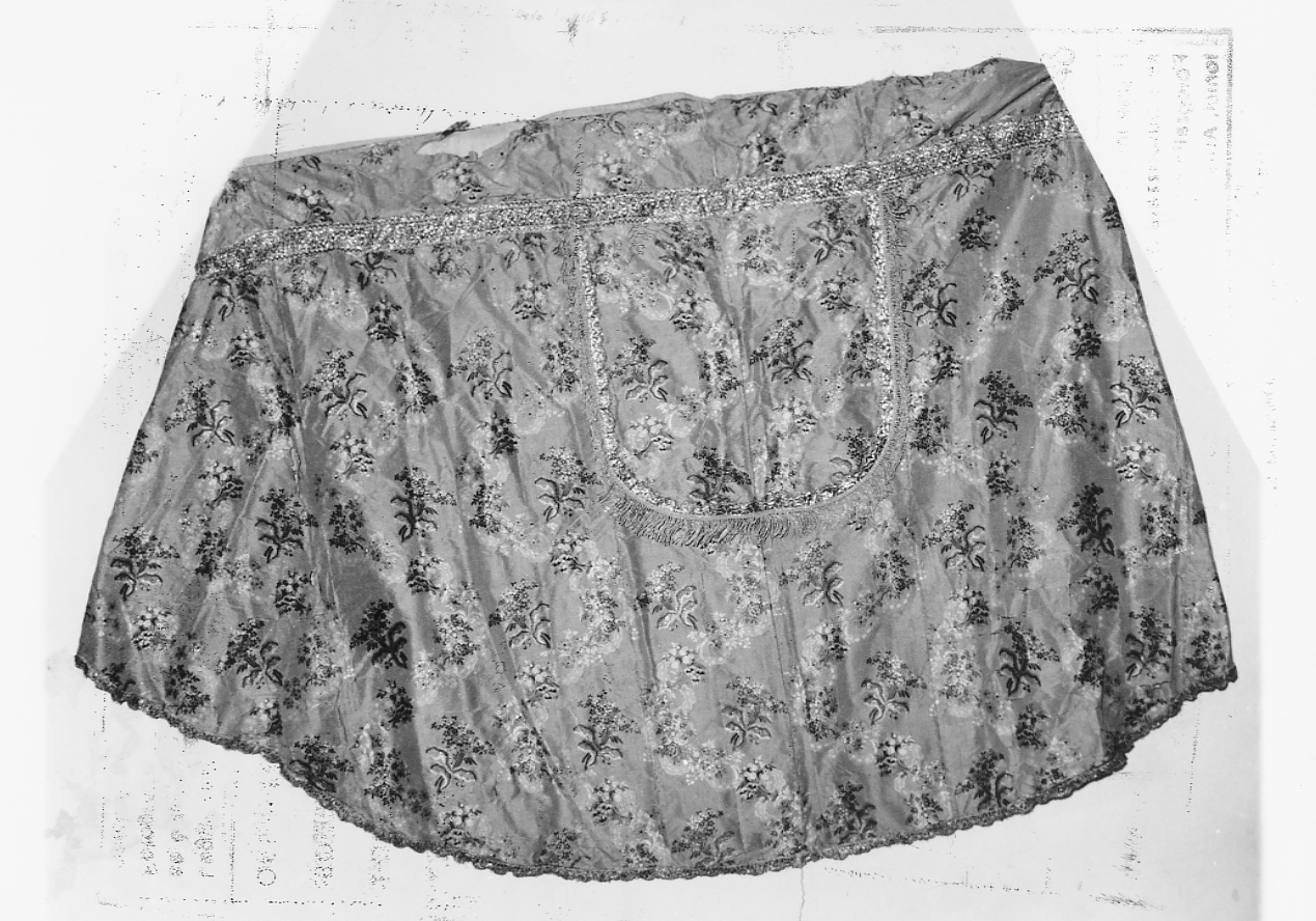 piviale, elemento d'insieme - ambito abruzzese (sec. XIX)