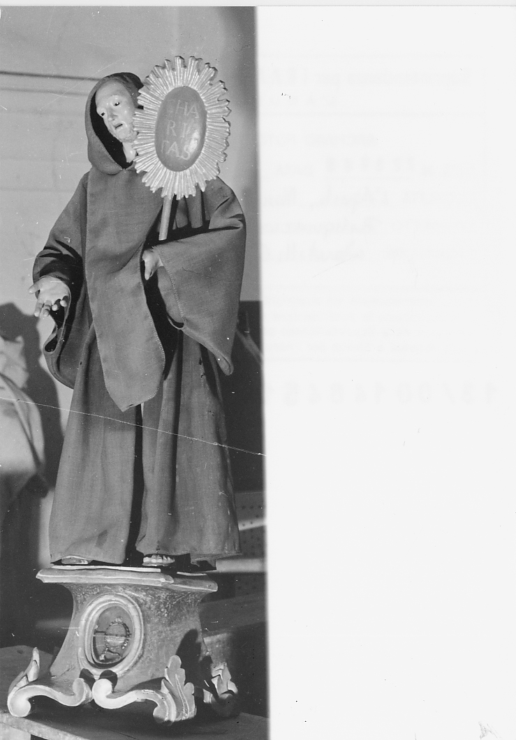 San Francesco di Paola (reliquiario) - ambito Italia centrale (sec. XVIII)