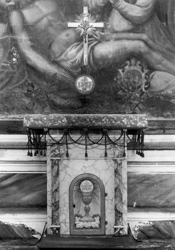 tabernacolo - a frontale architettonico - ambito abruzzese (sec. XVIII)