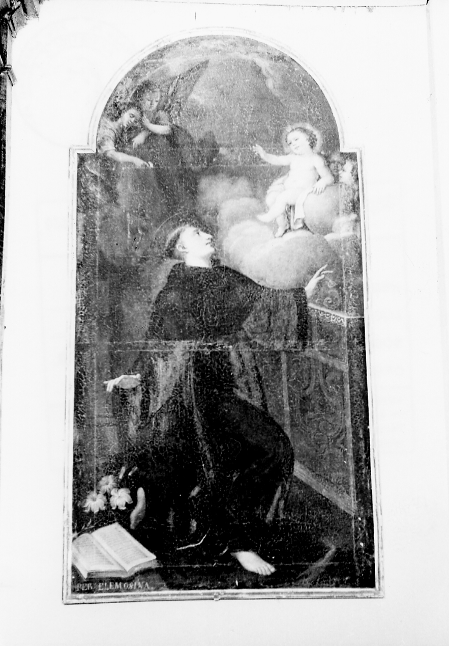 Sant'Antonio da Padova (dipinto, opera isolata) - ambito abruzzese (fine/inizio secc. XVII/ XVIII)