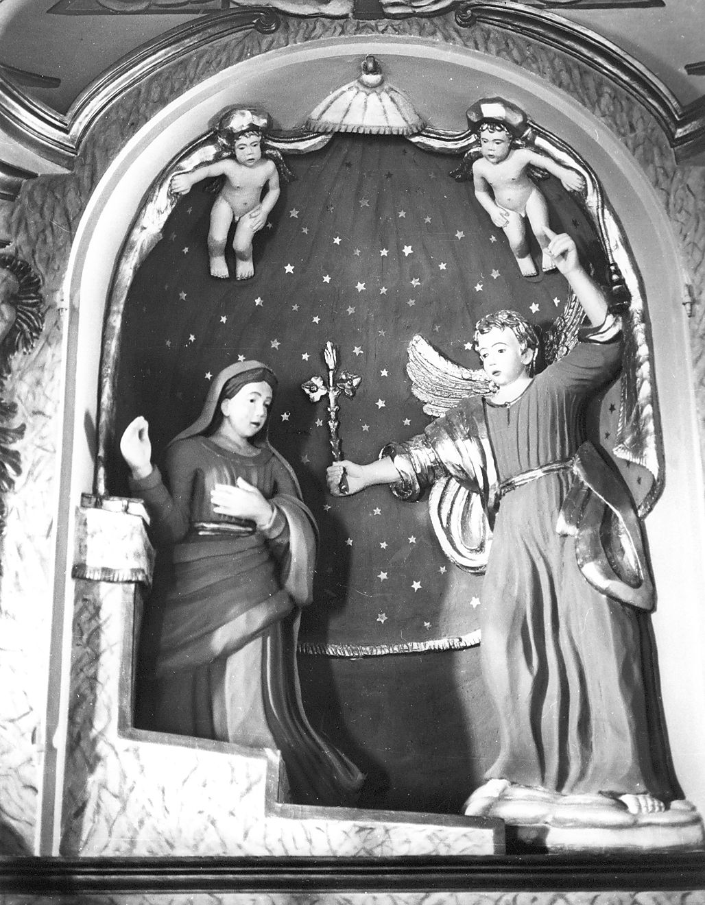 Annunciazione (gruppo scultoreo) - ambito abruzzese (sec. XIX)