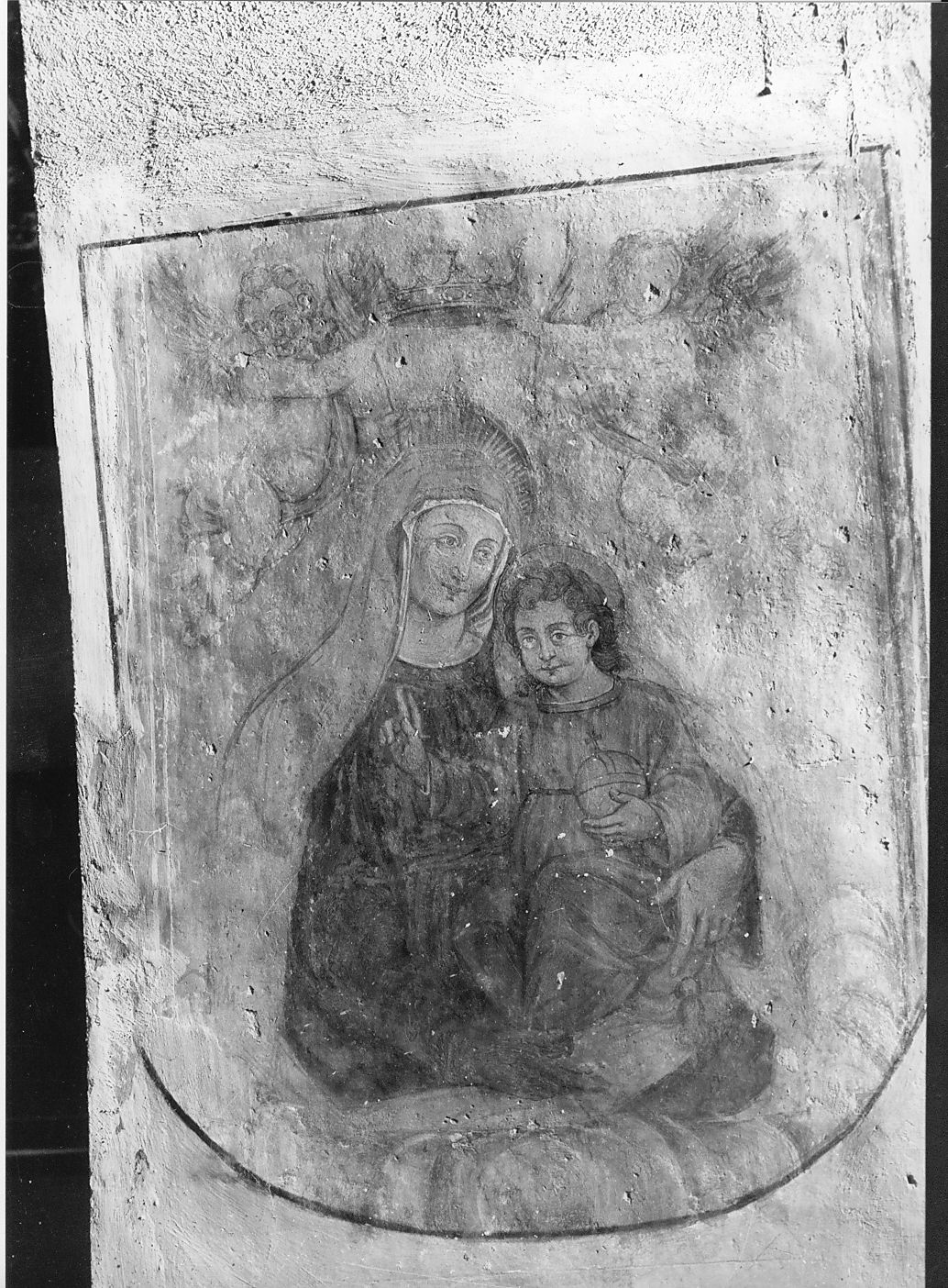 Madonna del Rosario, Madonna con Bambino (dipinto) - ambito abruzzese (sec. XVII)