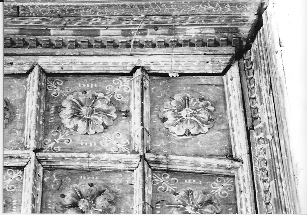 soffitto a cassettoni - ambito abruzzese (fine/inizio secc. XVII/ XVIII)