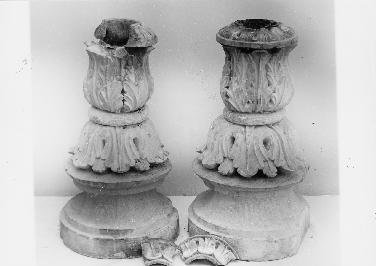 candelabro, serie - ambito abruzzese (sec. XIX)