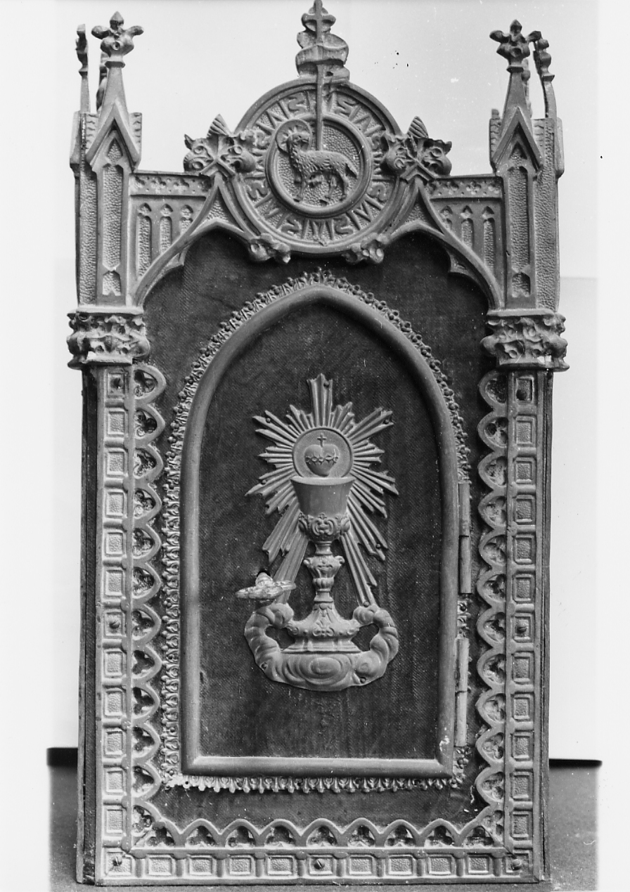 tabernacolo portatile, opera isolata - ambito abruzzese (fine/inizio secc. XIX/ XX)