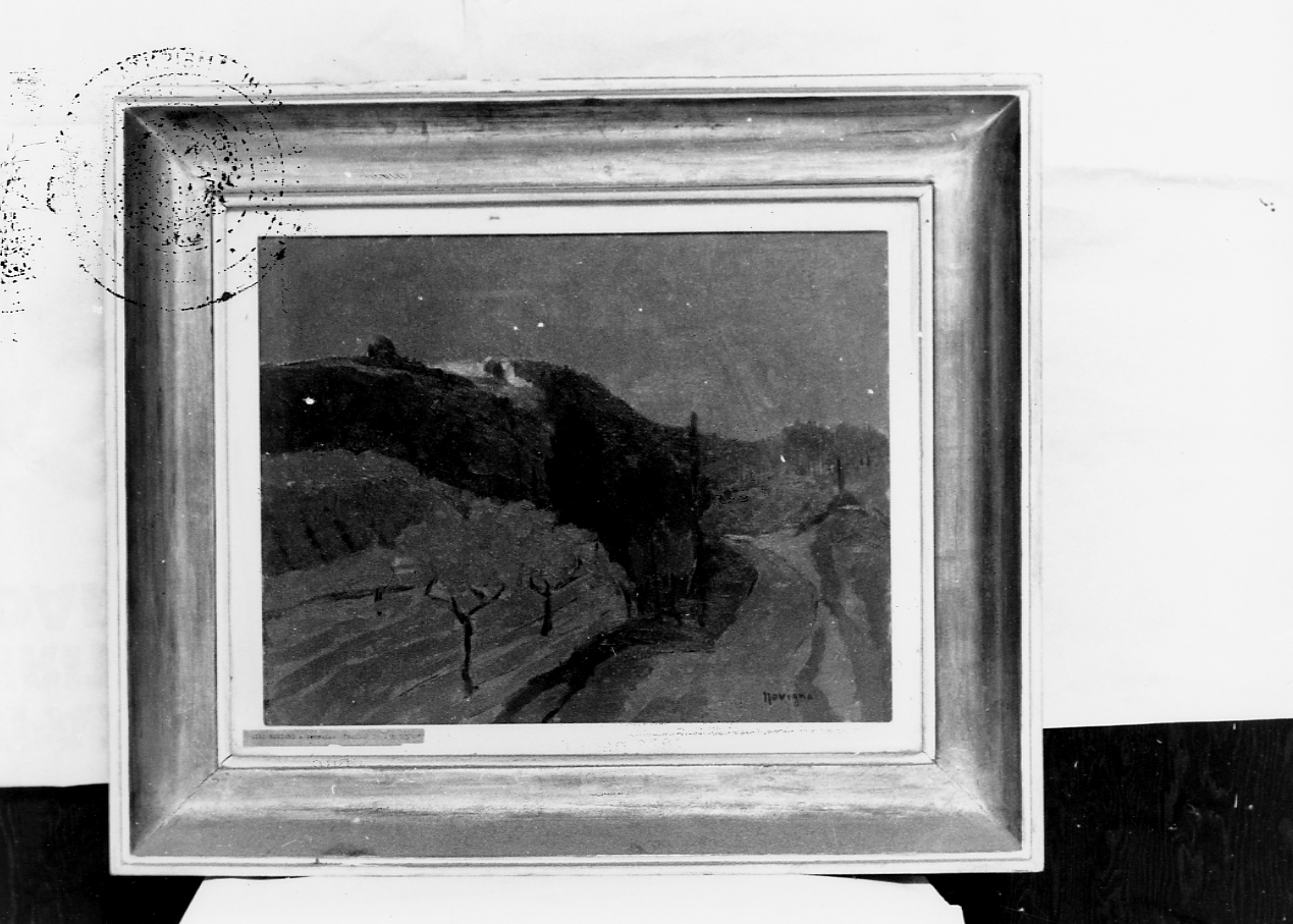 Paesaggio abruzzese, paesaggio (dipinto) di Novigno Gigi (sec. XX)