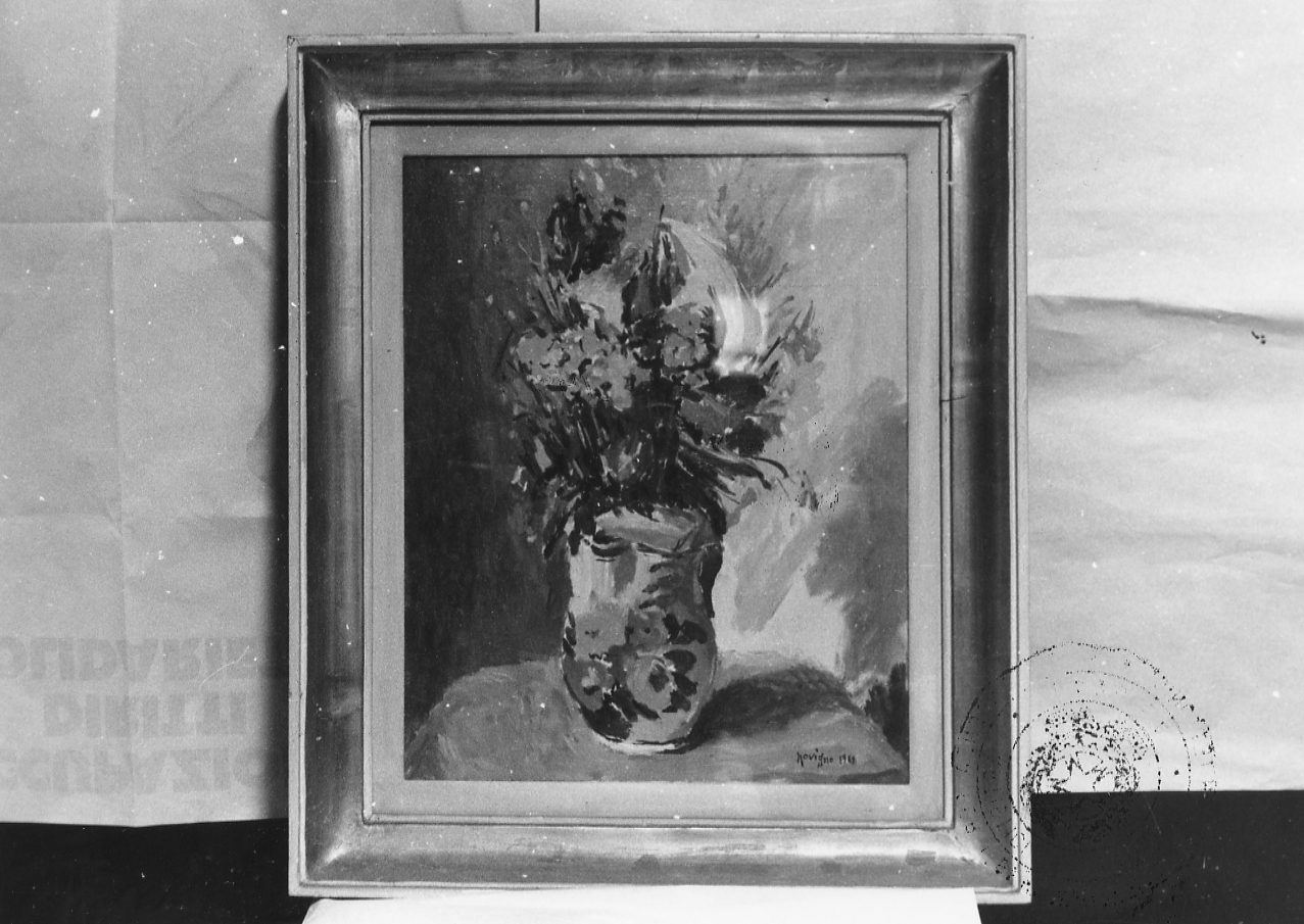 Fiori, vaso con fiori (dipinto) di Novigno Gigi (sec. XX)