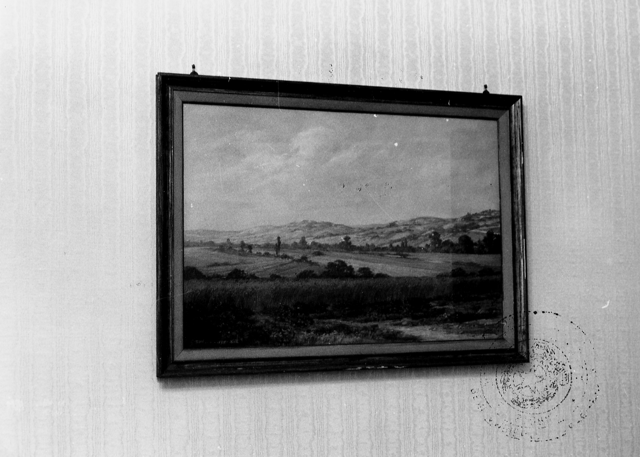 Acquazzeto, paesaggio rurale (dipinto) di D'Albenzio Giuseppe (sec. XX)