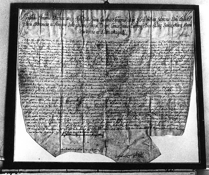 pergamena - ambito Italia centrale (sec. XVIII)