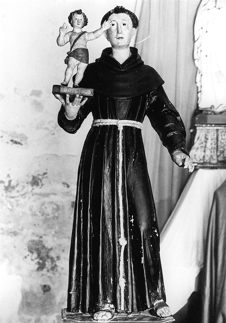 Sant'Antonio da Padova (statua) - ambito Italia centrale (sec. XVII)