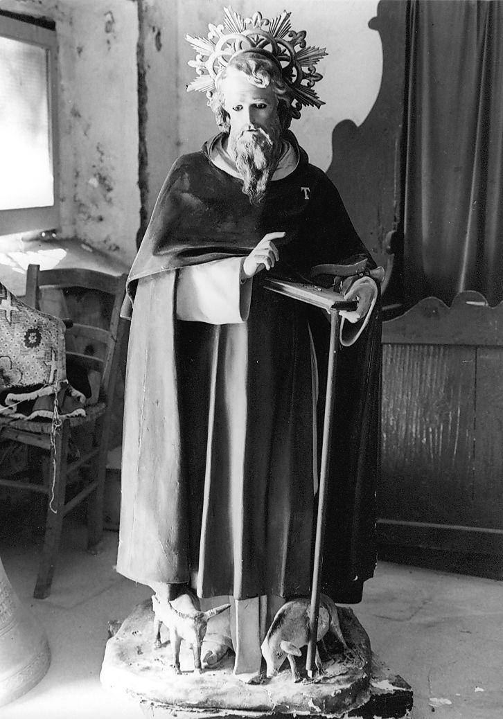 Sant'Antonio Abate (statua) - ambito Italia centrale (prima metà sec. XX)