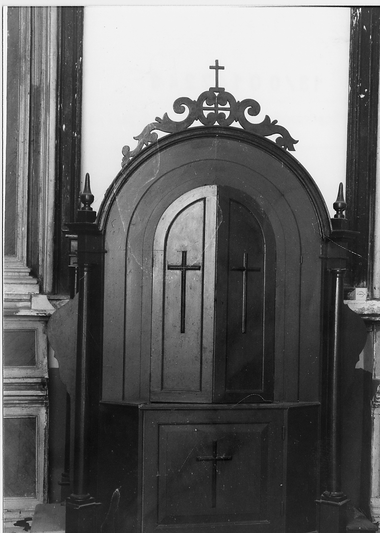 confessionale - ambito cappuccino (sec. XIX)