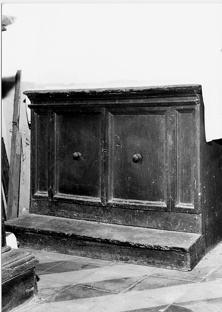 inginocchiatoio - ambito cappuccino (sec. XVII)