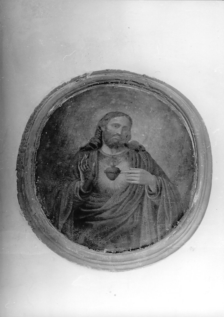 Sacro Cuore di Gesù (dipinto, opera isolata) - ambito abruzzese (sec. XIX)