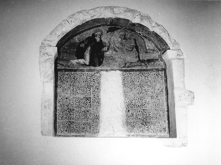 San Benedetto e San Paolo Eremita (dipinto, opera isolata) - ambito abruzzese (sec. XVI)