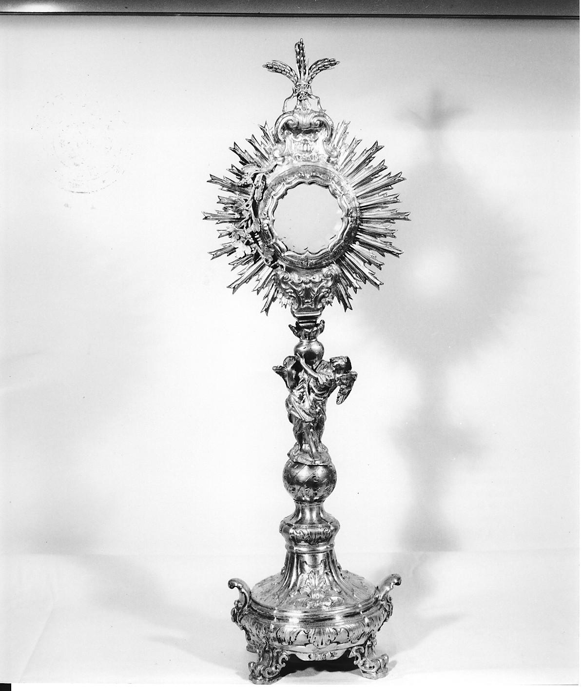 ostensorio - a raggiera - produzione napoletana (sec. XVIII)