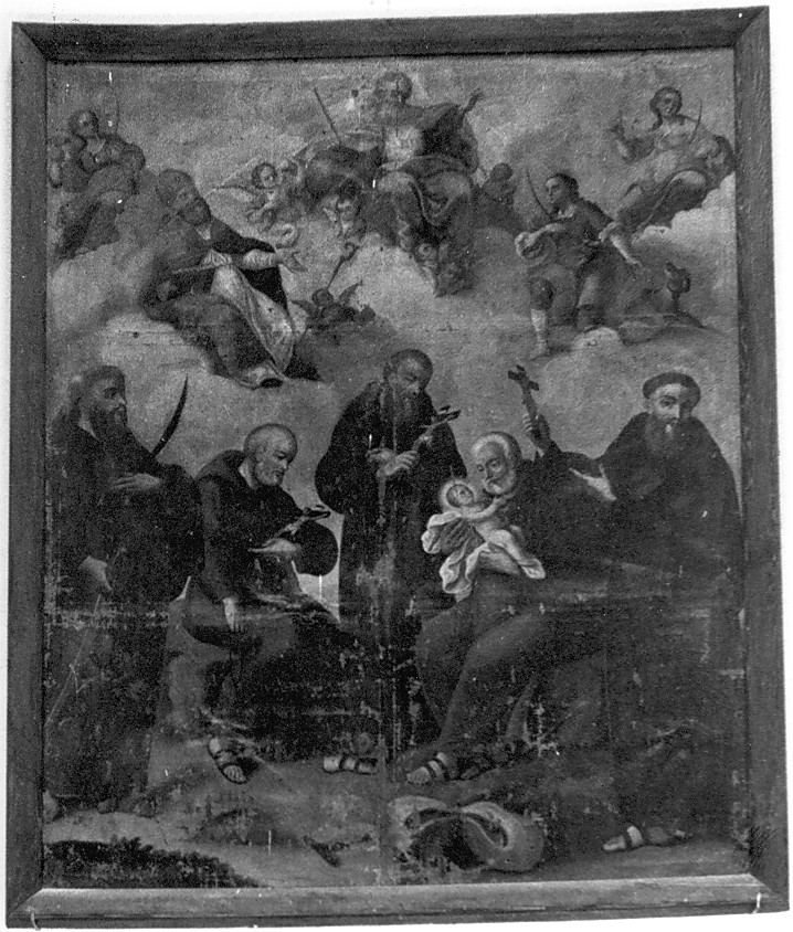 Santi francescani (dipinto, opera isolata) - ambito abruzzese (sec. XVIII)