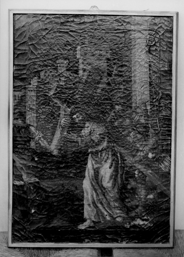 stazione II: Gesù caricato della croce (dipinto) - ambito abruzzese (sec. XVIII)