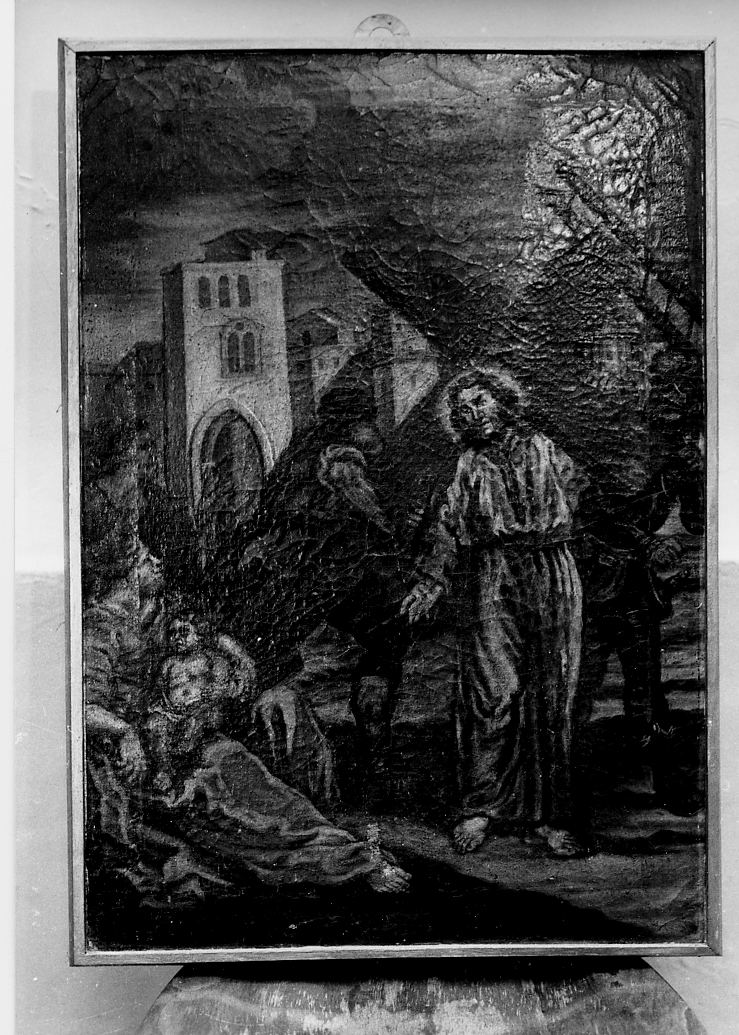 stazione VIII: Gesù consola le donne di Gerusalemme (dipinto) - ambito abruzzese (sec. XVIII)