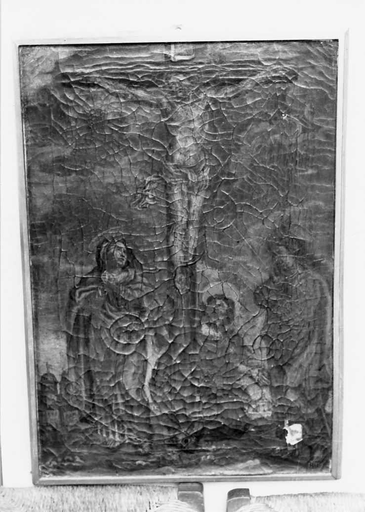 stazione XII: Gesù innalzato e morto in croce (dipinto) - ambito abruzzese (sec. XVIII)