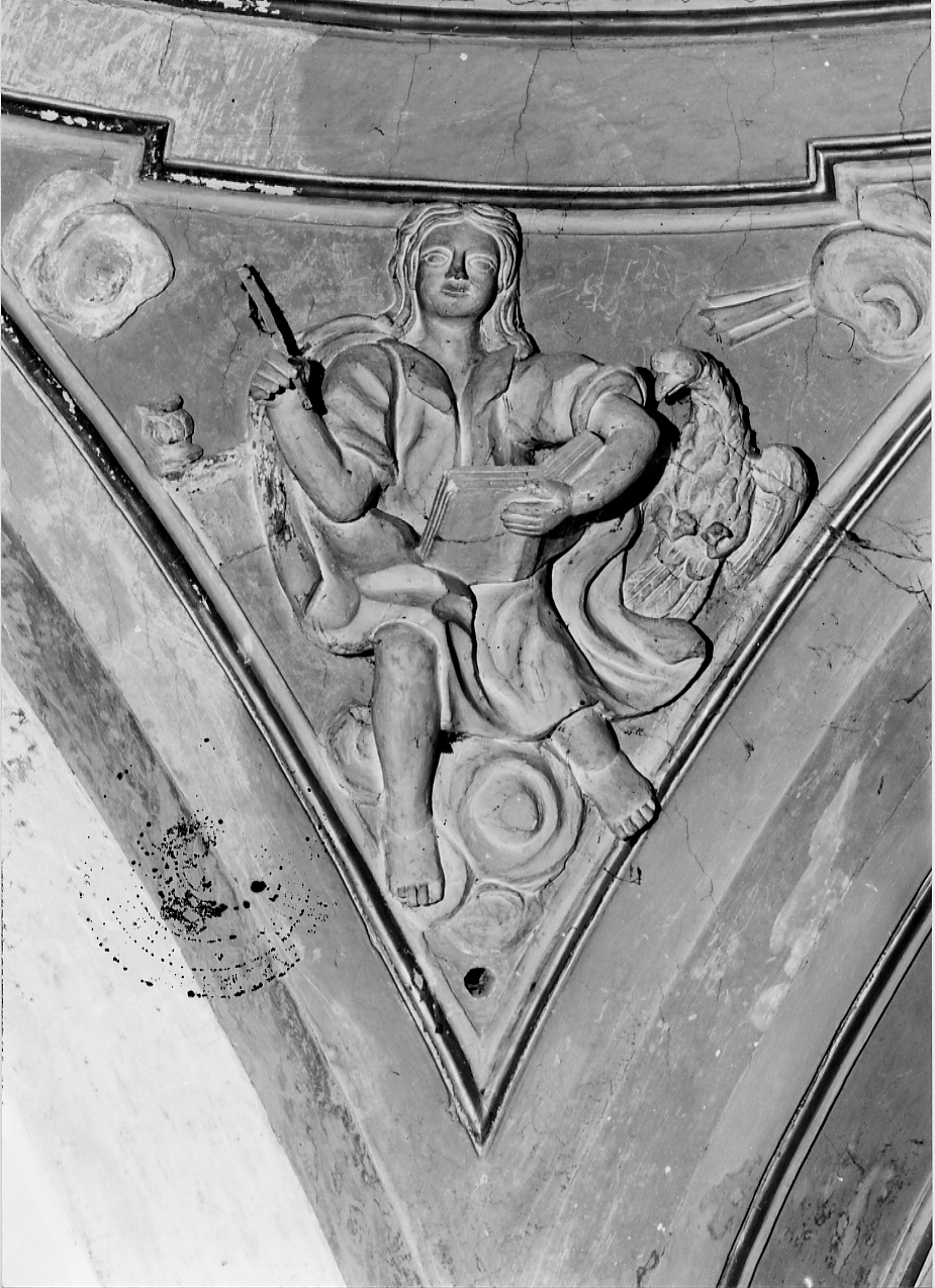 quattro Evangelisti con i loro simboli (scultura, serie) - ambito abruzzese (sec. XIX)