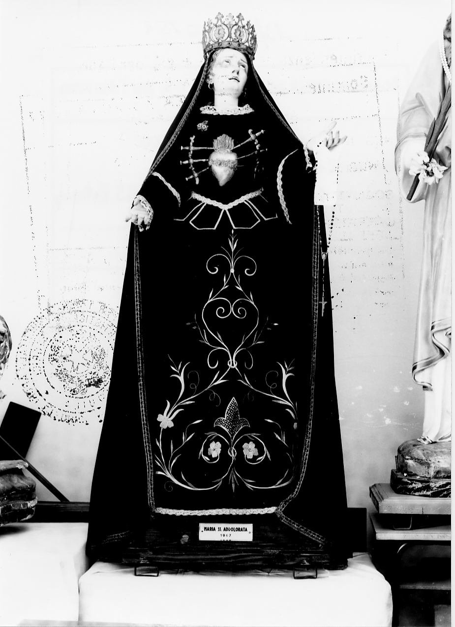 Madonna Addolorata (statua, opera isolata) - ambito abruzzese (sec. XIX)