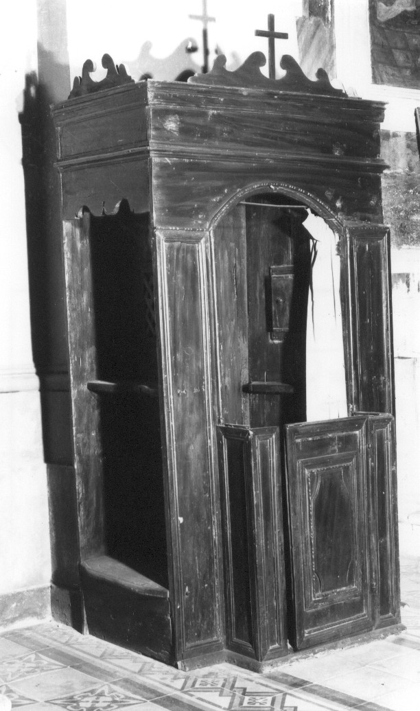confessionale, opera isolata - bottega Italia centrale (sec. XIX)