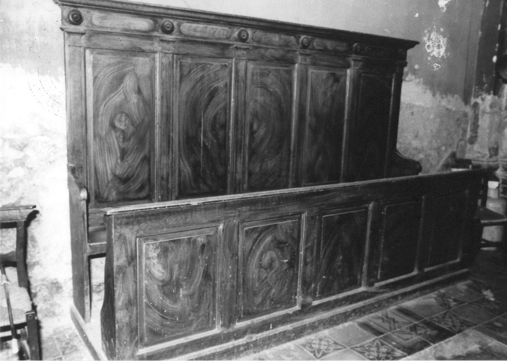 stalli del coro, opera isolata - bottega Italia centrale (sec. XIX)