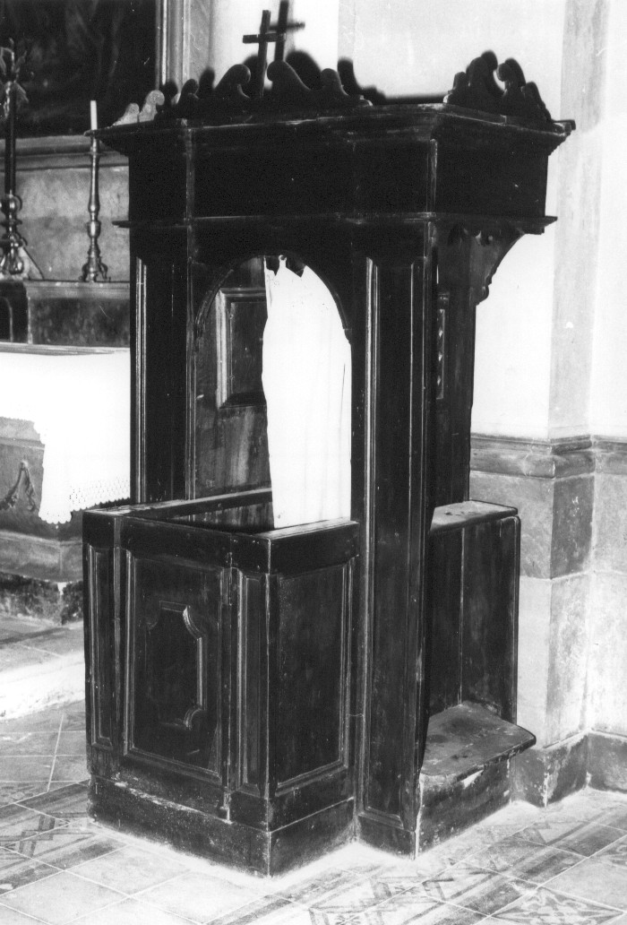 confessionale, opera isolata - bottega Italia centrale (sec. XIX)