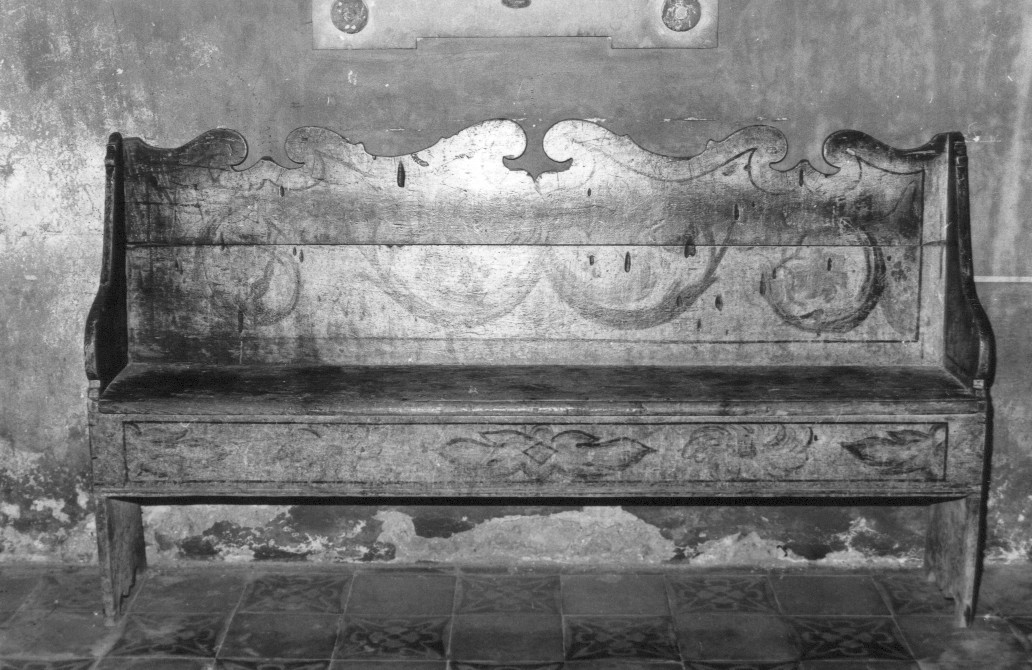 banco da chiesa, opera isolata - bottega Italia centrale (sec. XVI)