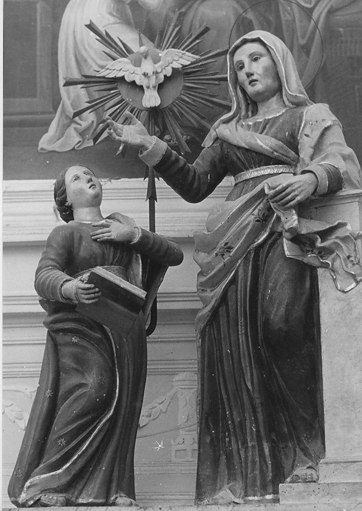 Maria Vergine e Sant'Anna (gruppo scultoreo, opera isolata) - ambito Italia centrale (sec. XIX)
