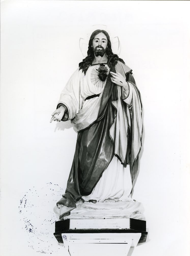 Sacro Cuore di Gesù (statua, opera isolata) - ambito Italia centrale (sec. XX)