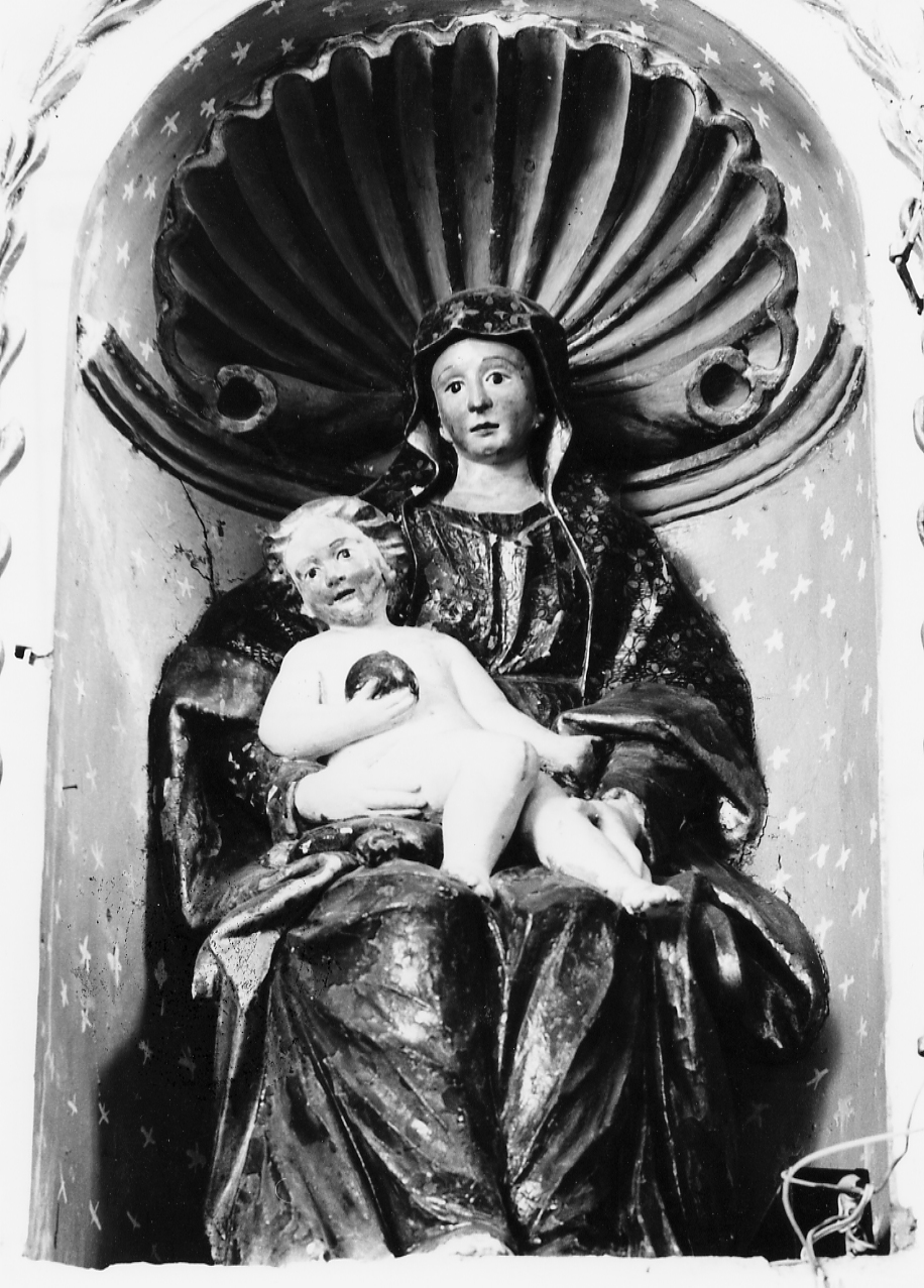 Madonna in trono con Bambino (scultura, opera isolata) - ambito Italia centrale (sec. XIX)