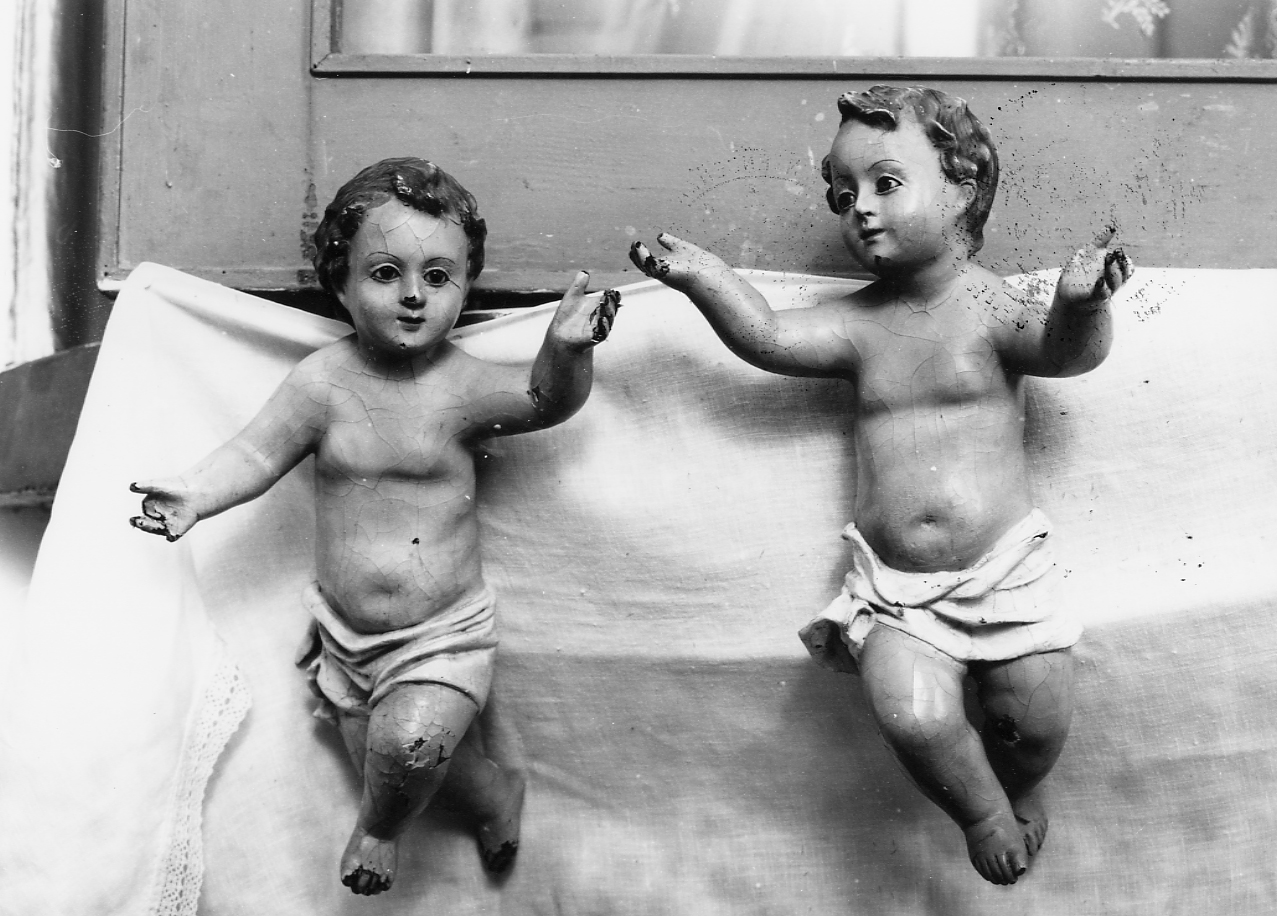 angelo orante (scultura, serie) - ambito Italia centrale (sec. XIX)