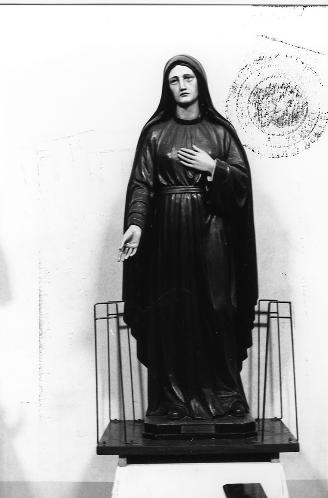 Madonna Addolorata (statua) di Moroder Gottfried (bottega) (metà sec. XX)